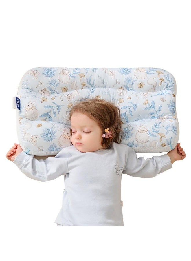 A-Class Cotton Kids Pillow for Ages 6–12 | Ergonomic Neck & Shoulder Support with Cooling Pillowcase, 35×55×6.5cm | Dual-Sided All-Season Design - Image 5
